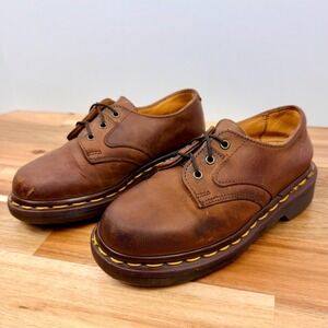 Dr Martens Vintage Oxford Kids Brown Leather Shoes Size 12